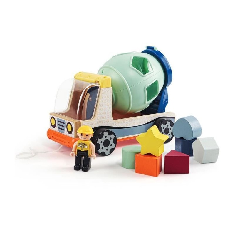 Véhicule de chantier, jeu éducatif pour le tri des couleurs et des f Véhicule de chantier, jeu éducatif pour le tri des couleurs et des f