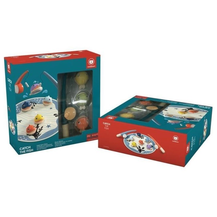 Attrape les Poissons, jeu éducatif, 6 poissons magnétiques, 2 cannes a peche, tapis en tissu, Pour enfant des 2 ans, TOP BRIGH Attrape les Poissons, jeu éducatif, 6 poissons magnétiques, 2 cannes a peche, tapis en tissu, Pour enfant des 2 ans, TOP BRIGH