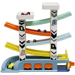 Circuit Automobile - TOP BRIGHT - 4 Voitures de Course - 4 Rampes - 2