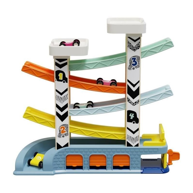 Circuit Automobile - TOP BRIGHT - 4 Voitures de Course - 4 Rampes - 2 Circuit Automobile - TOP BRIGHT - 4 Voitures de Course - 4 Rampes - 2