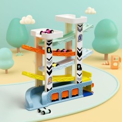 Circuit Automobile - TOP BRIGHT - 4 Voitures de Course - 4 Rampes - 2