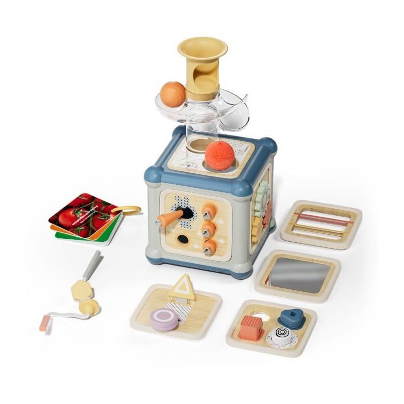 Cube multiactivités 10 en 1 en bois, Jeu éducatif, Des 12 mois, Topb Cube multiactivités 10 en 1 en bois, Jeu éducatif, Des 12 mois, Topb