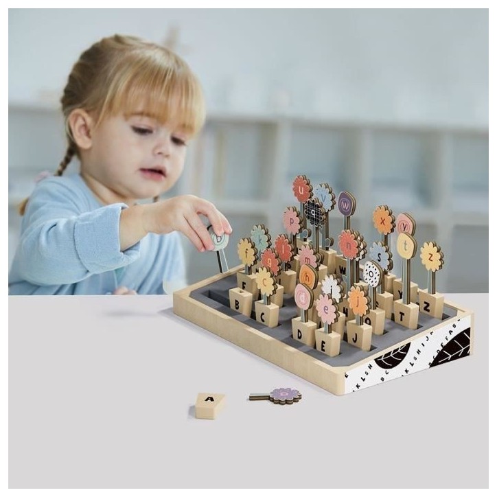 Abc Flowers - TOP BRIGHT - 26 Pots de Fleurs - Lettres Majuscules - Lettres Minuscules - Alphabet Abc Flowers - TOP BRIGHT - 26 Pots de Fleurs - Lettres Majuscules - Lettres Minuscules - Alphabet