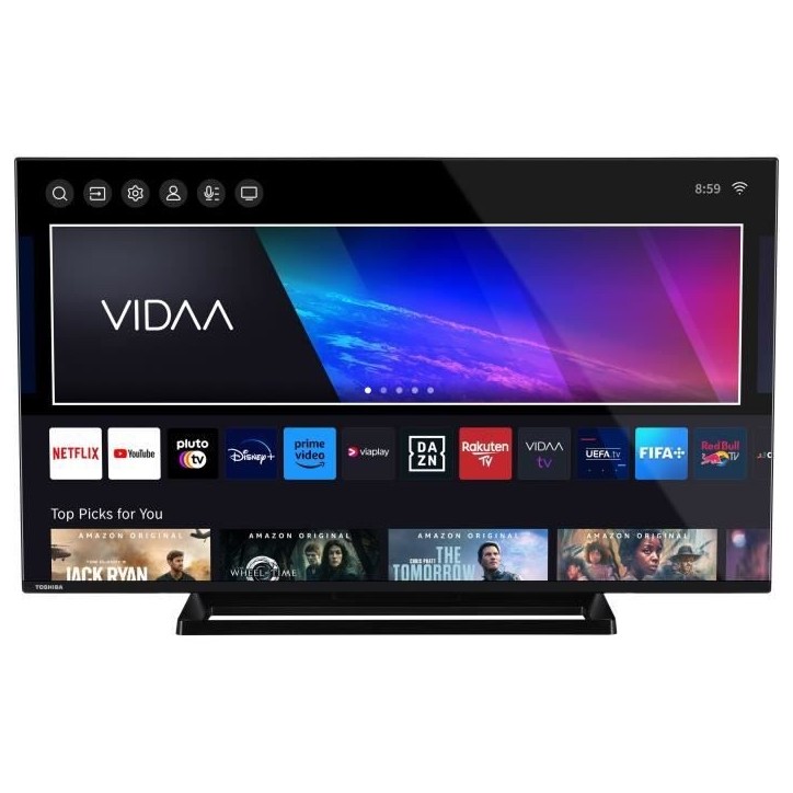 TOSHIBA 43QV3363DG - TV QLED 43'' (108 cm) - 4K UHD 3840x2160 - HDR - Smart TV - 3xHDMI - WiFi