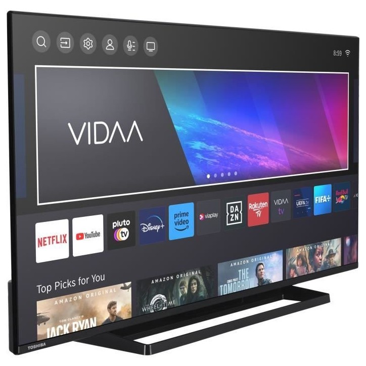TOSHIBA 43QV3363DG - TV QLED 43'' (108 cm) - 4K UHD 3840x2160 - HDR - Smart TV - 3xHDMI - WiFi