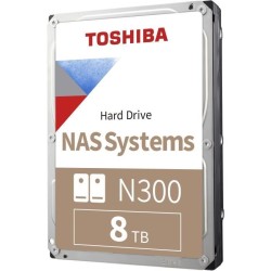 TOSHIBA Disque dur interne 3.5 NAS N300 - Haute fiabilité - 8 To - 72
