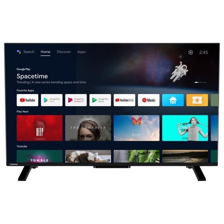 TOSHIBA 50UA2363DG - TV LED 50'' (126 cm) - 4K UHD 3840x2160 - Dolby Vision - TV connectée Android - 3xHDMI - WiFi TOSHIBA 50UA2363DG - TV LED 50'' (126 cm) - 4K UHD 3840x2160 - Dolby Vision - TV connectée Android - 3xHDMI - WiFi