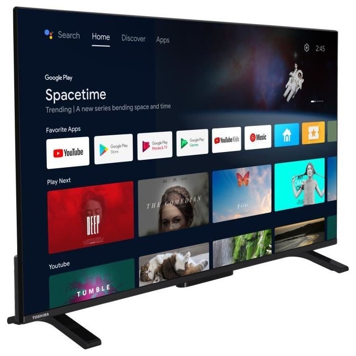 TOSHIBA 50UA2363DG - TV LED 50'' (126 cm) - 4K UHD 3840x2160 - Dolby Vision - TV connectée Android - 3xHDMI - WiFi TOSHIBA 50UA2363DG - TV LED 50'' (126 cm) - 4K UHD 3840x2160 - Dolby Vision - TV connectée Android - 3xHDMI - WiFi