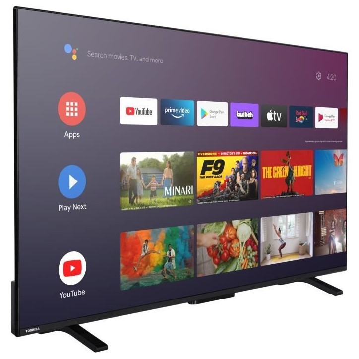 TOSHIBA 55UA2363DG - TV LED 55'' (140 cm) - 4K UHD 3840x2160 - Dolby Vision - TV connecté Android - 3xHDMI - WiFi TOSHIBA 55UA2363DG - TV LED 55'' (140 cm) - 4K UHD 3840x2160 - Dolby Vision - TV connecté Android - 3xHDMI - WiFi