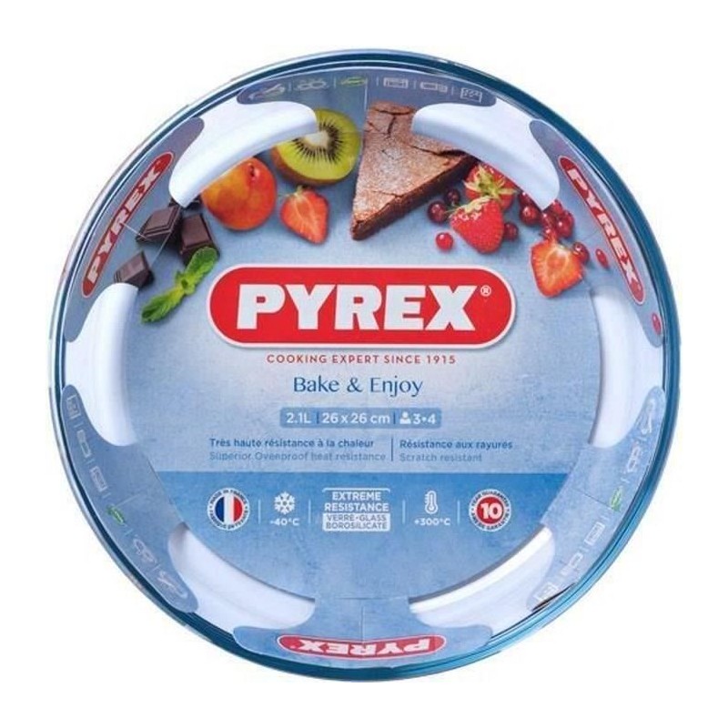 Moule a manqué - PYREX - 1450155 - En verre borosilicate - 26 cm Moule a manqué - PYREX - 1450155 - En verre borosilicate - 26 cm