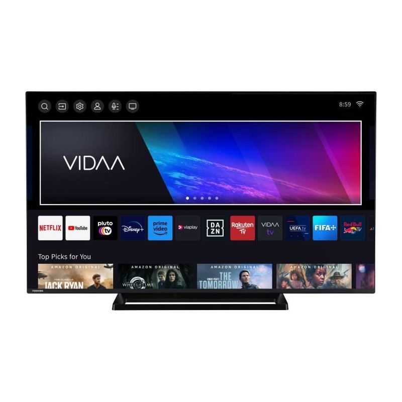 TOSHIBA 50QV3363DG - TV QLED 50'' (126 cm) - 4K UHD 3840x2160 - HDR - TOSHIBA 50QV3363DG - TV QLED 50'' (126 cm) - 4K UHD 3840x2160 - HDR -