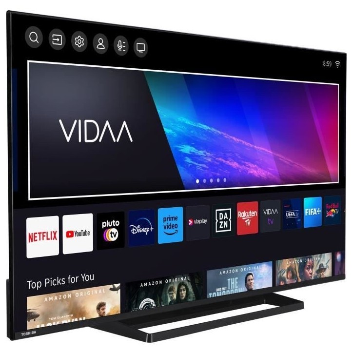 TOSHIBA 50QV3363DG - TV QLED 50'' (126 cm) - 4K UHD 3840x2160 - HDR - Smart TV - 3xHDMI - WiFi TOSHIBA 50QV3363DG - TV QLED 50'' (126 cm) - 4K UHD 3840x2160 - HDR - Smart TV - 3xHDMI - WiFi