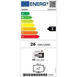 TOSHIBA 32WV2563DG - TV LED 32 (80 cm) - HD 1366x768 - Smart TV - 2xHD