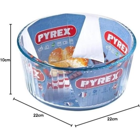 Moule a soufflé - PYREX - 1450158 - En verre borosilicate - 21 cm