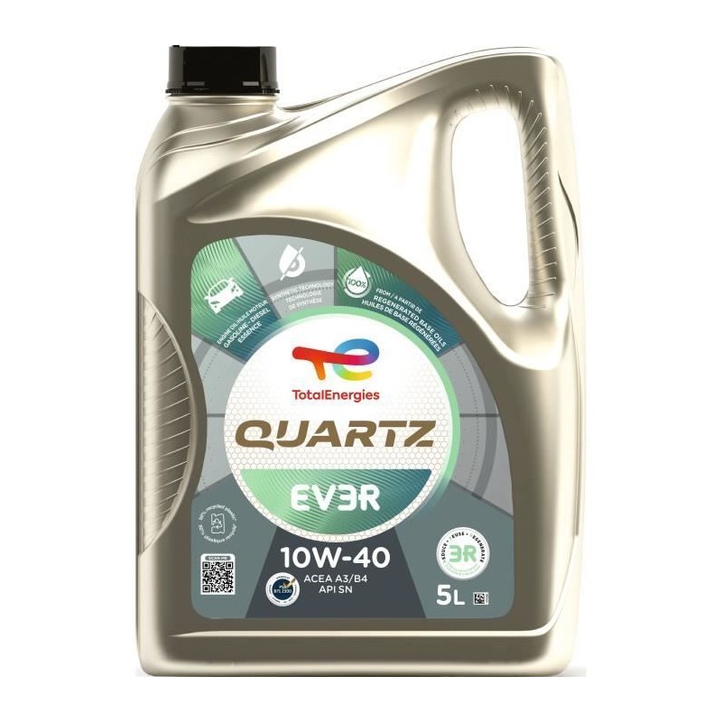 Huile moteur - TOTALENERGIES - Quartz EV3R 10W-40 - 5L Huile moteur - TOTALENERGIES - Quartz EV3R 10W-40 - 5L