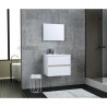 TOTEM Salle de bain 60cm - 2 tiroirs fermetures ralenties - simple vas
