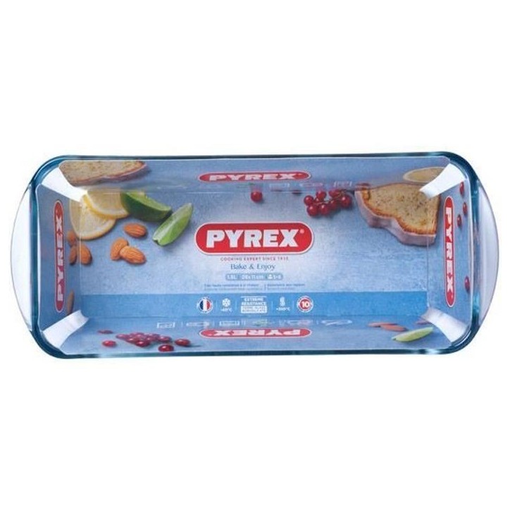 Moule a cake - PYREX - 1450156 - En verre borosilicate - 31 cm
