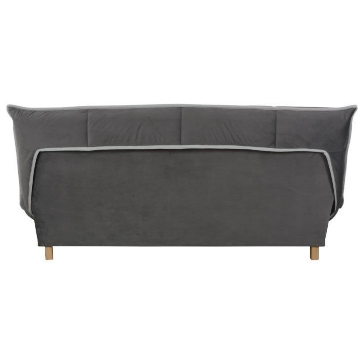 TOUNDRA Clic Clac 3 places - Matelas DUNLOPILLO Ep.13 cm - Mousse HR 35 kg/m3 - Tissu Gris - Fabriqué en France TOUNDRA Clic Clac 3 places - Matelas DUNLOPILLO Ep.13 cm - Mousse HR 35 kg/m3 - Tissu Gris - Fabriqué en France