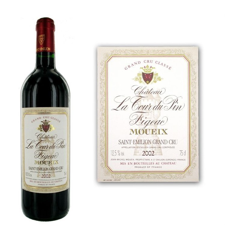 Château Tour du Pin Figeac Moueix 2002 Saint-Emilion Grand Cru Class Château Tour du Pin Figeac Moueix 2002 Saint-Emilion Grand Cru Class