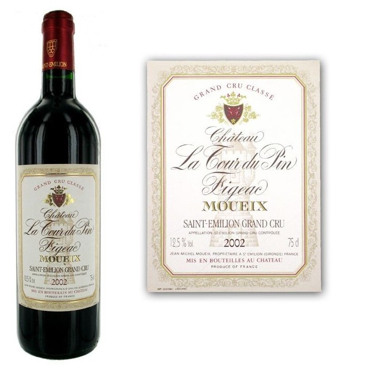Château Tour du Pin Figeac Moueix 2002 Saint-Emilion Grand Cru Classé - Vin rouge de Bordeaux