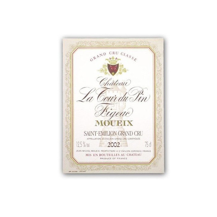 Château Tour du Pin Figeac Moueix 2002 Saint-Emilion Grand Cru Classé - Vin rouge de Bordeaux