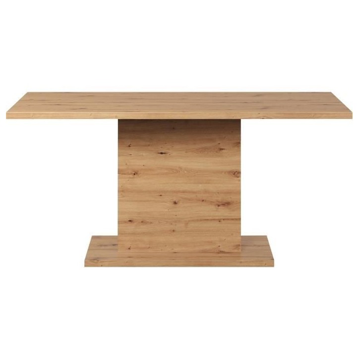 Table a manger fixe FOLLOW 6 personnes - Mélamine chene artisan - L160 x P80 x H76 cm - TRENDTEAM Table a manger fixe FOLLOW 6 personnes - Mélamine chene artisan - L160 x P80 x H76 cm - TRENDTEAM