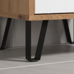 Armoire haute - TRENDTEAM - Série Touch - Blanc/Brun - 36 cm - 191 cm