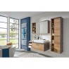 Ensemble meubles salle de bain vasque + colonne + miroir armoire - L18