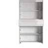 Meuble de salle de bain Colonne double - 4 portes + 1 tiroir - L73 x P