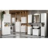 Meuble de salle de bain Colonne double - 4 portes + 1 tiroir - L73 x P