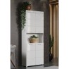 Meuble de salle de bain Colonne double - 4 portes + 1 niche - L73 x P3