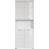Meuble de salle de bain Colonne double - 4 portes + 1 niche - L73 x P3