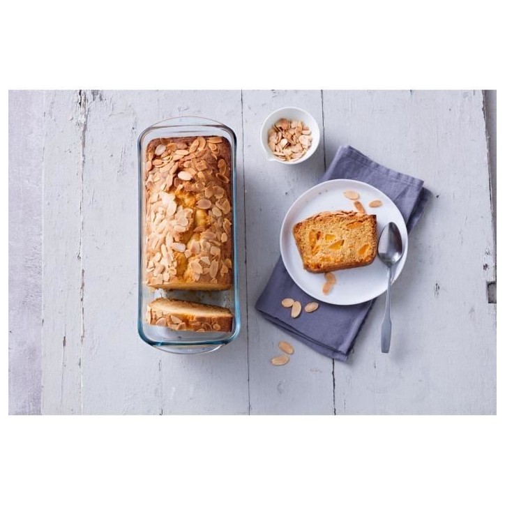 Moule a cake - PYREX - 1450157 - En verre borosilicate - 28 cm