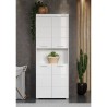 Meuble de salle de bain Colonne double - 4 portes + 1 niche - L73 x P3
