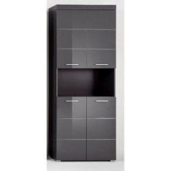 Meuble de salle de bain Colonne double - 4 portes + 1 niche - L73 x P3