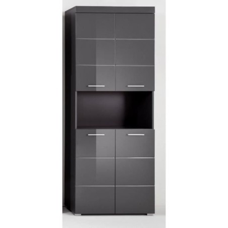 Meuble de salle de bain Colonne double - 4 portes + 1 niche - L73 x P3