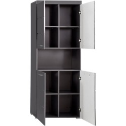Meuble de salle de bain Colonne double - 4 portes + 1 niche - L73 x P3