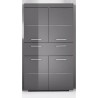 Meuble de salle de bain Colonne double - 4 portes + 1 tiroir - L73 x P