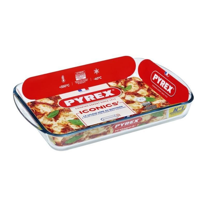 Plat a lasagnes - PYREX - 1450033 - Rectangulaire - En verre borosilic Plat a lasagnes - PYREX - 1450033 - Rectangulaire - En verre borosilic