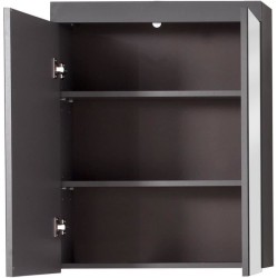 Meuble de salle de bain - Armoire de toilette - Miroir - 2 portes - Gr