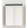 Meuble de salle de bain - Armoire de toilette - Miroir - 2 portes - Gr