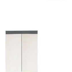 Meuble de salle de bain - Armoire de toilette - Miroir - 2 portes - Gr
