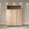 Chambre bébé Trio : Lit 70 x 140 cm + Commode a langer + Armoire OLI