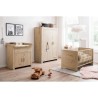 Chambre bébé Trio : Lit 70 x 140 cm + Commode a langer + Armoire AHO