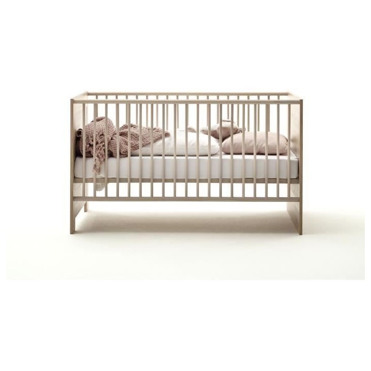 Chambre bébé Trio : Lit 70 x 140 cm + Commode a langer + Armoire AHOI - Chene - TREND TEAM Chambre bébé Trio : Lit 70 x 140 cm + Commode a langer + Armoire AHOI - Chene - TREND TEAM
