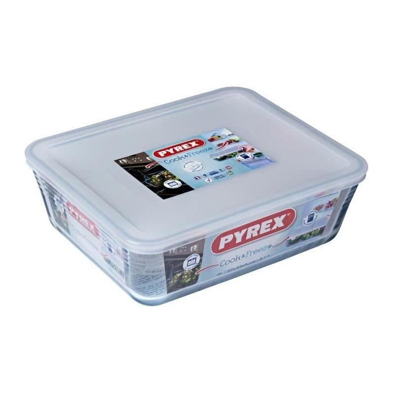 Boîte de conservation rectangulaire - PYREX - 1451007 - Couvercle en Boîte de conservation rectangulaire - PYREX - 1451007 - Couvercle en