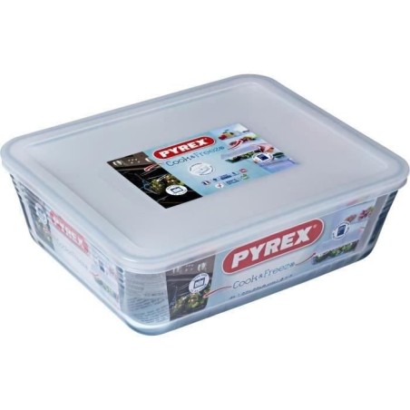 Boîte de conservation rectangulaire - PYREX - 1451007 - Couvercle en