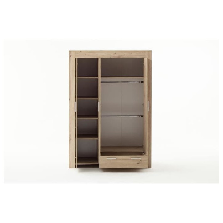 Chambre bébé Trio : Lit 70 x 140 cm + Commode a langer + Armoire AHOI - Chene - TREND TEAM Chambre bébé Trio : Lit 70 x 140 cm + Commode a langer + Armoire AHOI - Chene - TREND TEAM