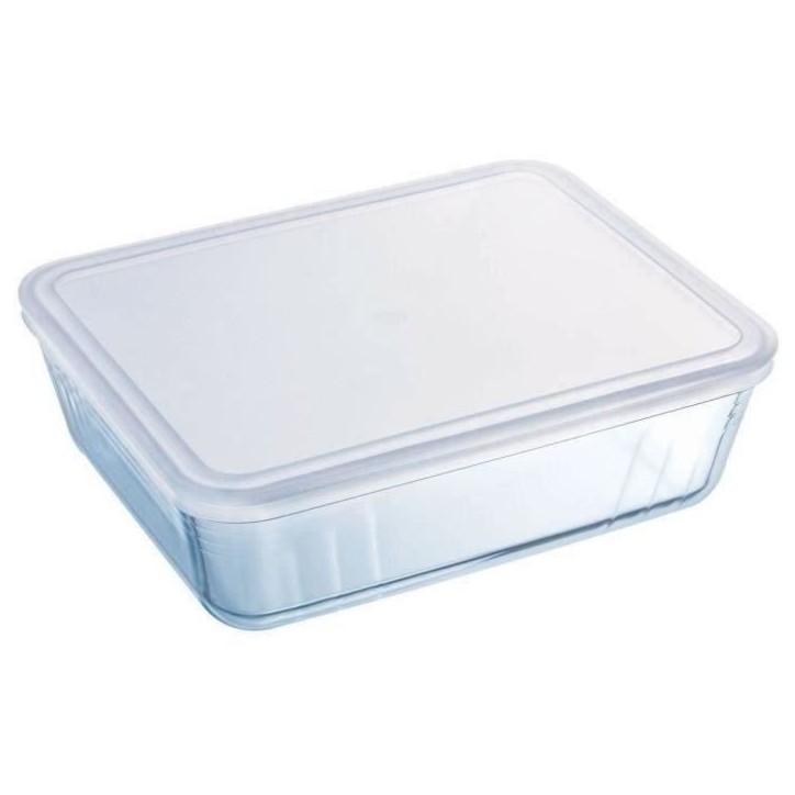 Boîte de conservation rectangulaire - PYREX - 1451007 - Couvercle en plastique - Verre borosilicate - 27 x 22 cm Boîte de conservation rectangulaire - PYREX - 1451007 - Couvercle en plastique - Verre borosilicate - 27 x 22 cm