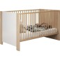Chambre bébé duo PIA - Lit 70x140 cm + Commode a langer 2 portes - Décor chene sonoma et blanc mat - TRENDTEAM Chambre bébé duo PIA - Lit 70x140 cm + Commode a langer 2 portes - Décor chene sonoma et blanc mat - TRENDTEAM
